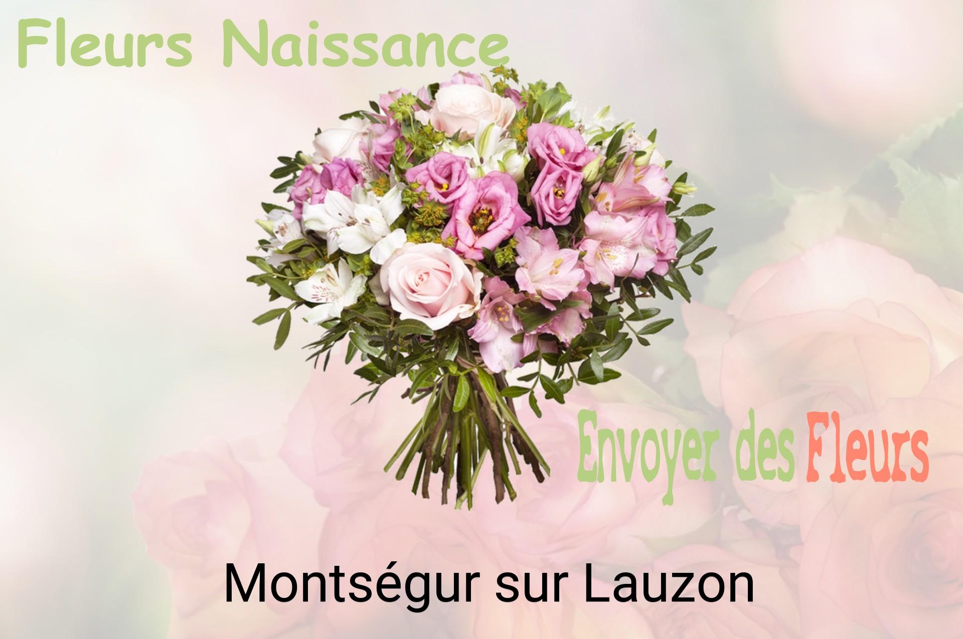 Bouquet de fleurs de naissance livré à Montségur-sur-Lauzon