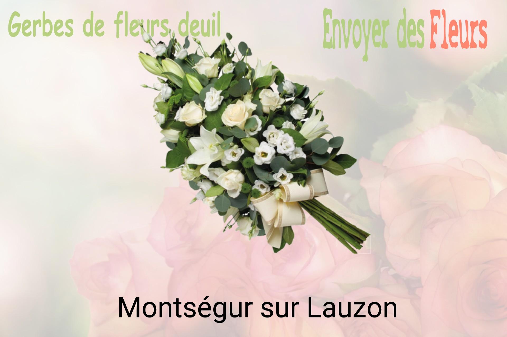 Gerbe de fleurs de deuil livrée à Montségur-sur-Lauzon