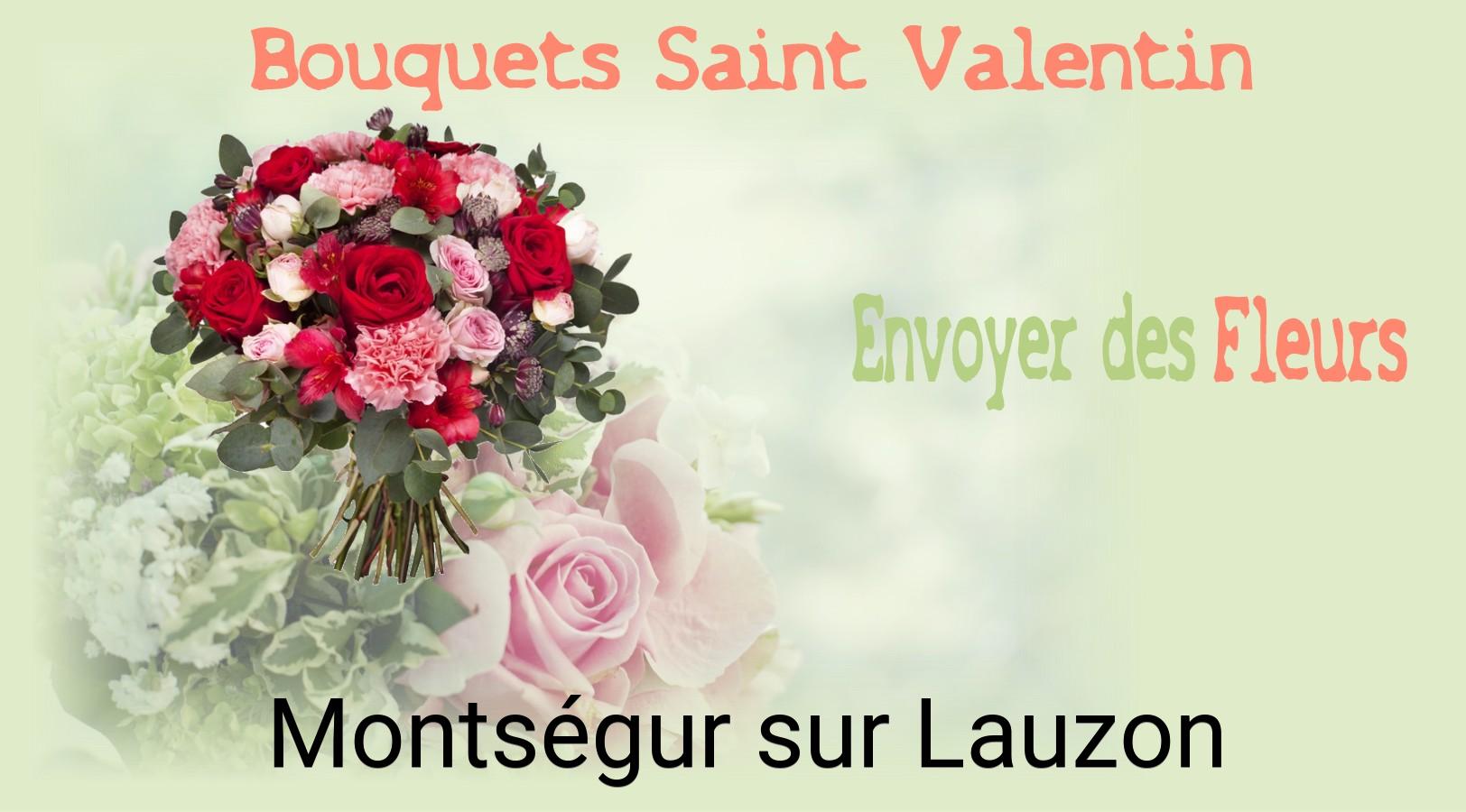 Roses de Saint-Valentin livrées à Montségur-sur-Lauzon